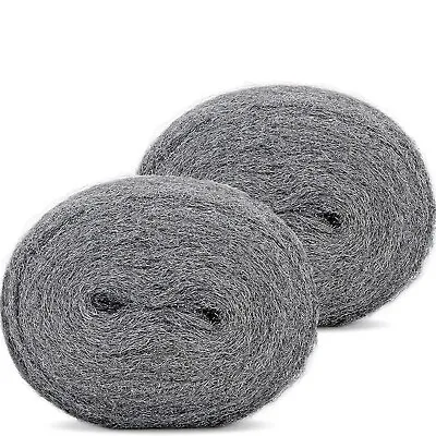 2/4Pcs Steel Wire Wool Roll Grade 0 Super Ultra Fine For Mice Closing Cleaning • £4.99