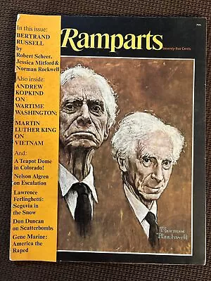 RAMPARTS Magazine May 1967 Bertrand Russell Vietnam War By Martin Luther King Jr • $20