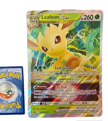 Leafeon VSTAR SWSH195 Black Star Promo Jumbo/Oversize Card Pokemon TCG NM • £2.89