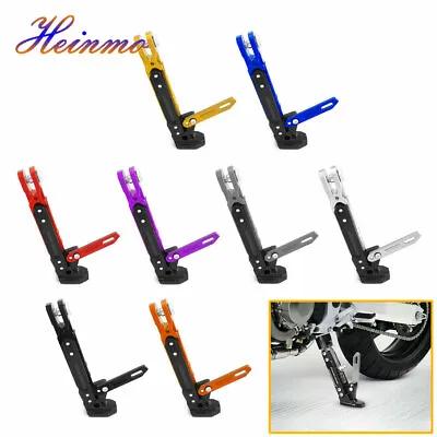 $16.05 • Buy CNC Alloy Adjustable Kickstand Foot Side Support Stand For Motorcycle Universal