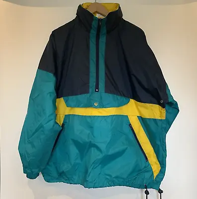 Vintage Shell Suit Jacket Size Large Festival Tracksuit Top Windbreaker 90s • £18