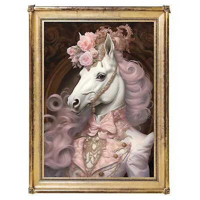 Horse Rococo Poster Wall Art Print Home Decor Living Room Bedroom • £6.99