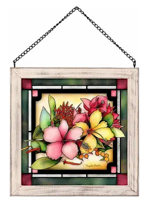 $39.50 • Buy Tropical Bouquet Stained Glass Art By Marjolein Bastin Wild Wings