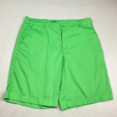 Nike Mens Golf Dri Fit Golf Shorts Green Tour Performance Chinos Pockets Size 35 • $19.99