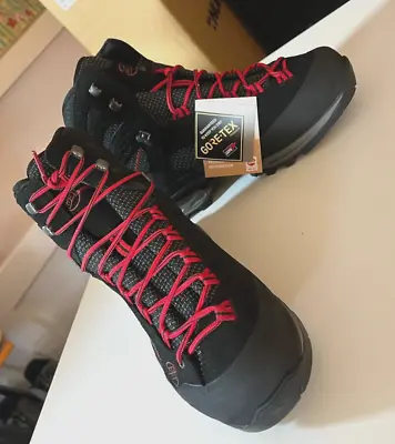 Hanwag Makra Trek GTX SMU  Black/Red   EU42.5/US9.5 • $200