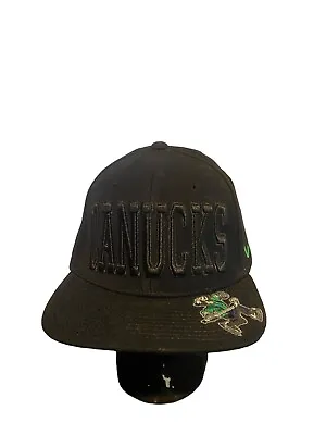 Zephyr Hat Nhl Vancouver Canucks Embroided Spell And Logo Snapback Hat Black • $20.99