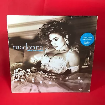 MADONNA Like A Virgin 1984  UK VINYL LP + INNER Material Girl Angel Original  ~ • £15.14