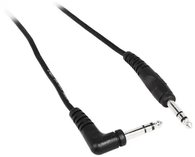 Rockville RCTR110R-B 10' 1/4  TRS Right Angle - 1/4  TRS Straight Cable • $10.95