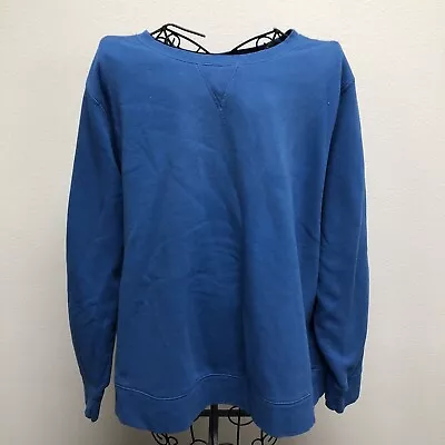 Everlast Men's Cotton Blend Long Sleeve Pullover Sweatshirt Blue 3X • $15.99