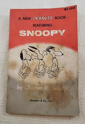 Vintage 1959 Fourth Printing A New Peanuts Book Featuring Snoopy Paperback Book • $5