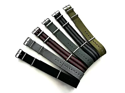 19mm NATO G10® Military Nylon Watch Band Strap Black Grey OD Green Blue Bond Tan • $12.95