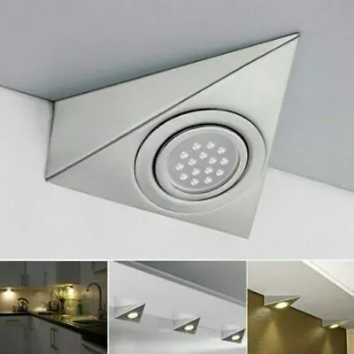 Surface Mounted Triangle LED Light Kits Kitchen Under Counter Light 1/2/4/10PCS • £7.59