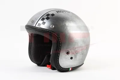 Moto Guzzi Chess Helmet Jet Mg Bobber Grey Size S 606412m02g • $230