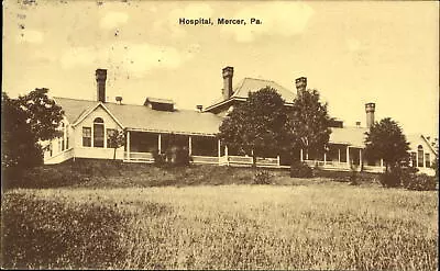 Hospital Mercer Pennsylvania~sepia~1908 GERTRUDE NORTON Ridgway PA • $2.33