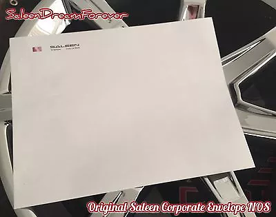 Large Saleen Corporate Envelope Frm 01-05 S281 S281 Sc Mustang Ford Gt Cobra Svt • $5.99