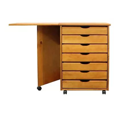 Adeptus File Cabinet 29.17 X41.6 X15.53  7-Drawer+Wood+Wheels+Multi-Purpose • $134.63