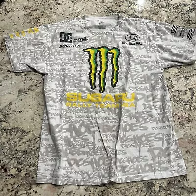 DC Shoes Ken Block AOP Shirt Size Large Monster Energy Subaru Rally Team #43 • $30