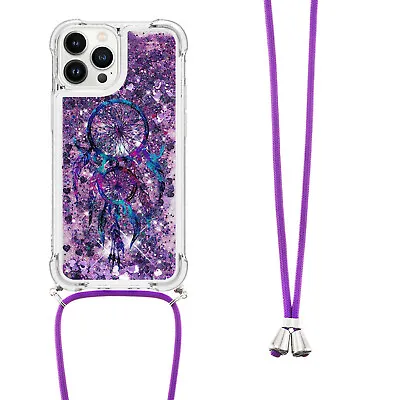 For Various Phone +Crossbody Quicksand Shockproof Case Cover Back Hot Wind Chime • £4.75