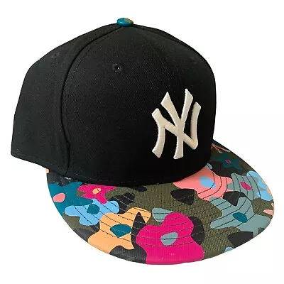 New Era New York Yankees Black Floral Pink Camo 9FIFTY Snapback Hat Cap OSFM • $34.96