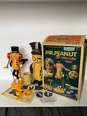 Emenee MR PEANUT Peanut Butter Maker OrgBox Instructions Near Complete Lot Plush • $79.99