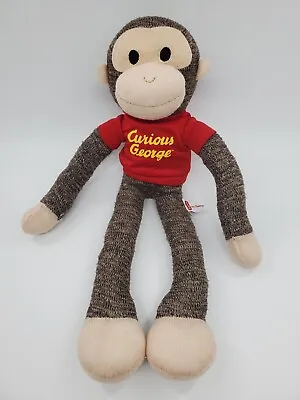 $13.59 • Buy 20  Curious George Schylling Sock Monkey Red Shirt Stuffed Plush Doll Toy B308
