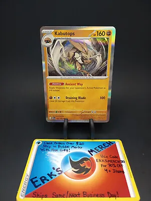 Kabutops 141/165 English 151 Holo Rare Pokemon Card  • $0.99