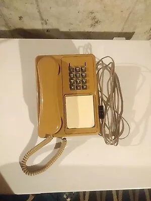 Vintage 80's Northern Telecom  Doodle  Touch-Tone  Telephone Phone Tan Brown Vtg • $27.50