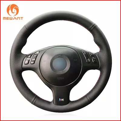 Leather Steering Wheel Cover For BMW E46 330i 330Ci E39 540i 525i 530i M3 G494 • $75.88