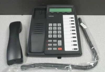 $17.95 • Buy Toshiba DKT3007 SD Phone Charcoal Business With Display Tested Warranty Gray