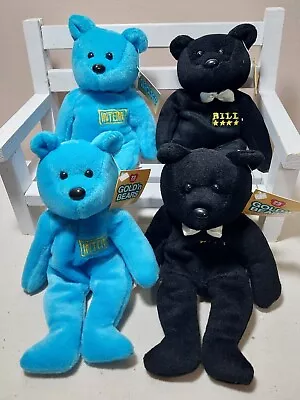 Gold'n Bears Bill Clinton & Monica  Intern  Lewinsky Ltd Ed Set Lot Of 4 NOS • $10