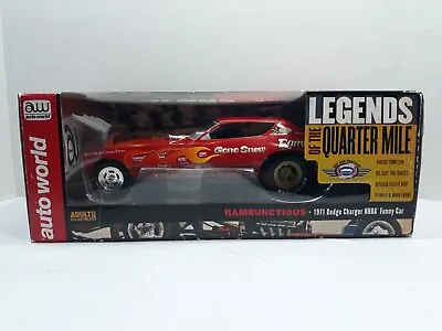 Autoworld Gene Show Rambunctious 1971 Dodge Charger Nhra Funny Car 1/18 Aw1118 • $125