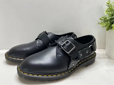 NEW Dr Martens Henree Leather Oxfords Shoes Black Men’s Size 7/Women’s Size 8 • $84.88