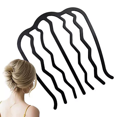 Hair Side Combs Vintage Hair Fork Clip U Shape French Twist Hair Pin Me • £7.31