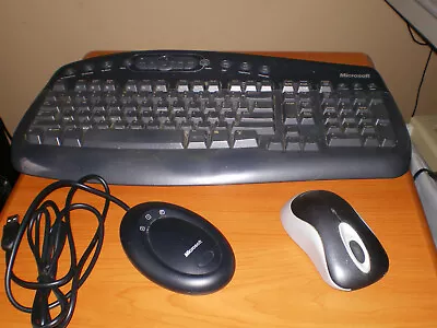  Microsoft Wireless Optical Desktop 1000 Keyboard And Optical Mouse-No Guarantee • $9.95