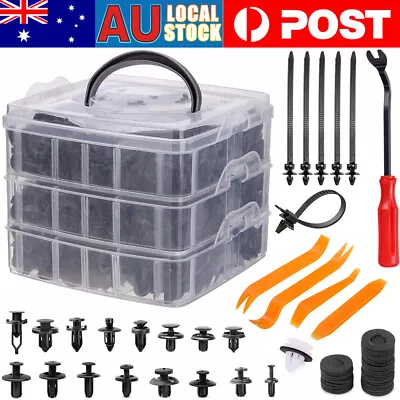 1126PCS Car Body Trim Clips Retainer Bumper Auto Panel Push Plastic Fastener Kit • $18.85