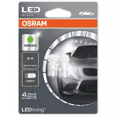 OSRAM 2880GR-02B Green Interior / Exterior LEDRIVING 501 W5W • $22.63