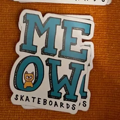 MEOW Skateboards Vintage Skateboarding STICKER • $2