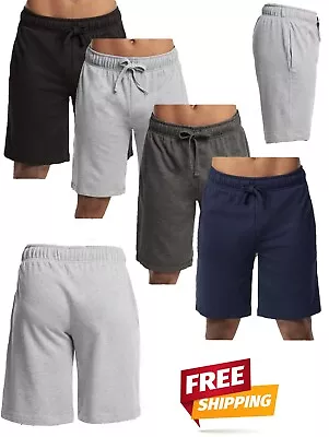 Men’s Sweat Jogger Shorts Cotton Casual Summer Lounge Gym French Terry Shorts • $14.95