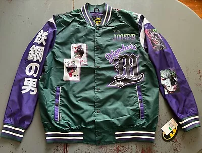 Members Only X Batman Joker Bomber Jacket Mens Large NEW • $149.99