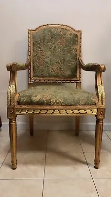 French 19th Century Guiltwood Louis XVI Armchair • £401.75