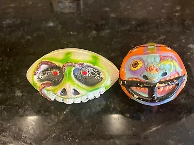 Vintage MADBALLS  Series 2 Freaky Fullback Monster Ball And Wormball Footbal • $34.99