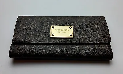 Michael Kors MK Signature Trifold Full Size Wallet • $49.99