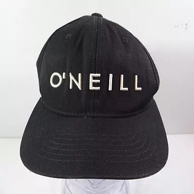 $16.50 • Buy O'NEILL Hat Cap Snapback Canvas Black White Logo Adjustable