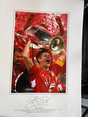 £65 • Buy Steven Gerrard Liverpool 2005 Champions League Signed Photo £65 Coa