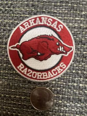 Arkansas Razorbacks HOGS Vintage Iron On Patch 2.5” X 2.5” • $6.69