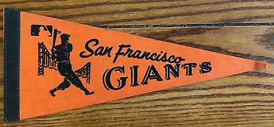 SAN FRANCISCO GIANTS - Vintage Miniature 11-inch Felt Pennant • $6.50