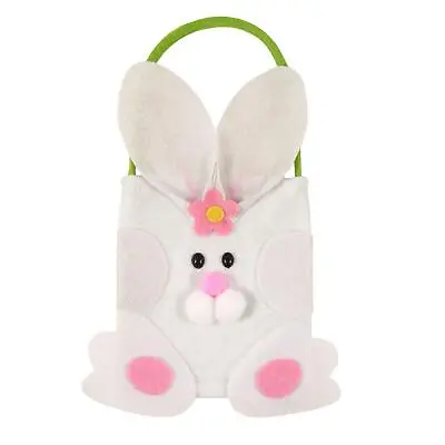 £3.29 • Buy Easter Baskets, Buckets, Accessories - Felt Bag / White Bunny
