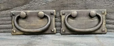 MISSION STYLE VINTAGE SOLID BRASS Keeler Brass Co KBC Drawer/ChestPulls/Handles • $29.99