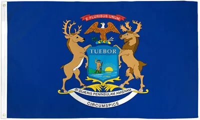 Michigan Flag 2x3ft Flag Of Michigan Michiganian Flag 2x3 Michigan Pride MI • $8.50