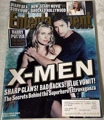 Entertainment Weekly Magazine July 2000 X-Men Hugh Jackman Rebecca Romijn-Stamos • $13.20